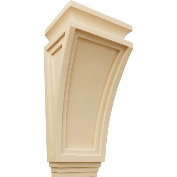 Ekena Millwork 6"W x 4 3/4"D x 12"H Arts and Crafts Corbel, Maple COR06X04X12ARMA - main
